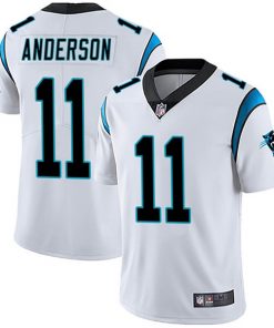Men's Carolina Panthers #11 Robby Anderson White Vapor Untouchable Limited Stitched NFL Jersey