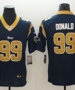 Men's Rams #99 Aaron Donald Navy Vapor Untouchable Limited Stitched NFL Jersey