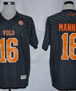 Vols #16 Peyton Manning Smokey Grey New Stitched NCAA Jersey