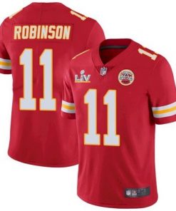 Men's Kansas City Chiefs #11 Demarcus Robinson Red 2021 Super Bowl LV Limited Stitched NFL Jersey