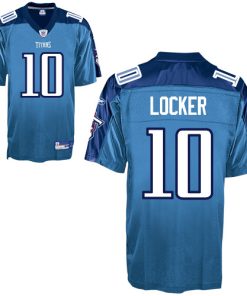 Titans #10 Jake Locker Baby Blue Stitched Youth NFL Jersey
