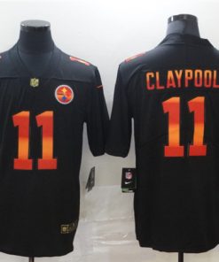 Men's Pittsburgh Steelers #11 Chase Claypool Black Fashion Limited Stitched NFL Jersey