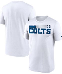 Men's Indianapolis Colts 2020 White Sideline Impact Legend Performance NFL T-Shirt