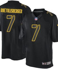 Nike Steelers #7 Ben Roethlisberger Black Men's Stitched NFL Impact Limited Jersey