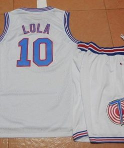 Space Jam Tune Squad #10 Lola Bunny White Stitched Basketball Jersey