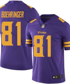Nike Vikings #81 Moritz Boehringer Purple Men's Stitched NFL Limited Rush Jersey