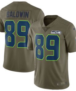 Men's Nike Seattle Seahawks #89 Doug Baldwin Olive Salute To Service Limited Stitched NFL Jersey