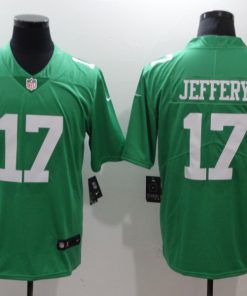 Men's Philadelphia Eagles #17 Alshon Jeffery Green Throwback Vapor Untouchable Limited Stitched NFL Jersey