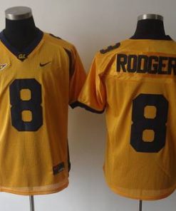 Golden Bears #8 Rodgers Gold Stitched NCAA Jersey
