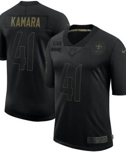 Men's New Orleans Saints #41 Alvin Kamara 2020 Black Salute To Service Limited Stitched NFL Jersey
