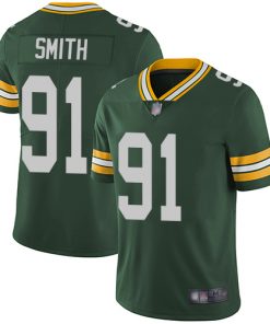 Men's Green Bay Packers #91 Preston Smith Green Vapor Untouchable Stitched NFL Limited Jersey