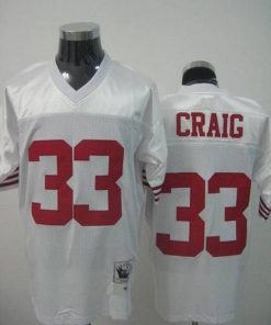 Mitchell and Ness 49ers #33 Roger Craig Stitched White NFL Jersey
