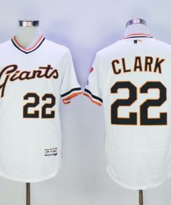 Giants #22 Will Clark White Flexbase Authentic Collection Cooperstown Stitched MLB Jersey