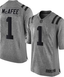 Nike Colts #1 Pat McAfee Gray Men's Stitched NFL Limited Gridiron Gray Jersey