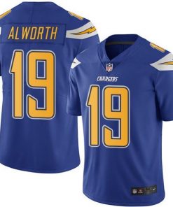 Nike Chargers #19 Lance Alworth Electric Blue Men's Stitched NFL Limited Rush Jersey