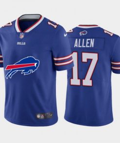 Men's Buffalo Bills #17 Josh Allen Blue 2020 Team Big Logo Limited Stitched NFL Jersey