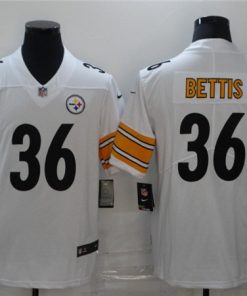 Men's Pittsburgh Steelers #36 Jerome Bettis White Vapor Stitched NFL Jersey