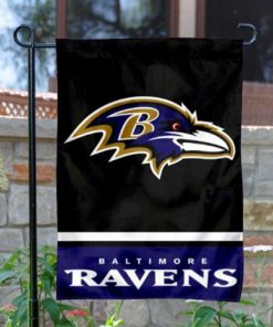 Baltimore Ravens Double-Sided Garden Flag 001 (Pls Check Description For Details)