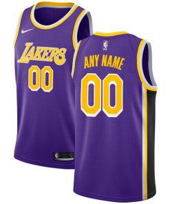 Men's Los Angeles Lakers Customized Purple Stitched NBA Jersey