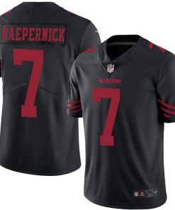 Nike 49ers #7 Colin Kaepernick Black Men's Stitched NFL Limited Rush Jersey