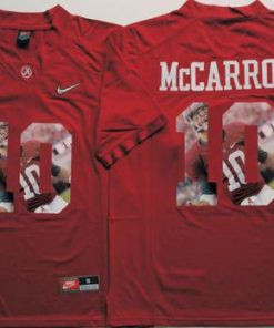 Crimson Tide #10 AJ McCarron Red Player Fashion Stitched NCAA Jersey