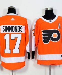 Men's Adidas Philadelphia Flyers #17 Wayne Simmonds Orange Stitched NHL Jersey
