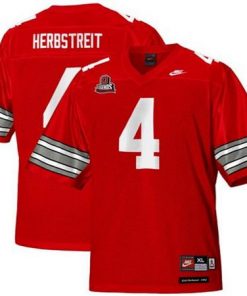Buckeyes #4 Kirk Herbstreit Red Legends of the Scarlet & Gray Throwback Stitched NCAA Jersey
