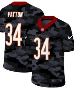 Men's Chicago Bears #34 Walter Payton 2020 Camo Limited Stitched NFL Jersey