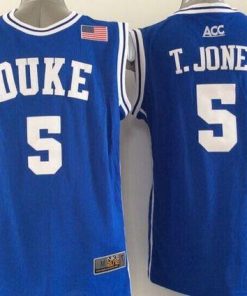 Blue Devils #5 Tyus Jones Blue Basketball New Stitched NCAA Jersey