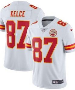 Men's Kansas City Chiefs Travis Kelce Nike White Vapor Untouchable Limited Player Jersey