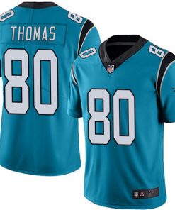 Men's Carolina Panthers #80 Ian Thomas Blue Vapor Untouchable Limited Stitched NFL Jersey