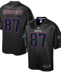 Nike Patriots #87 Rob Gronkowski Black Men's NFL Pro Line Black Reverse Fashion Game Jersey