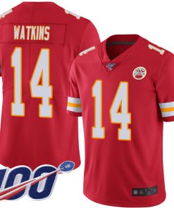 Men's Kansas City Chiefs #14 Sammy Watkins Red 2019 100th Season Vapor Untouchable Limited Stitched NFL Jersey