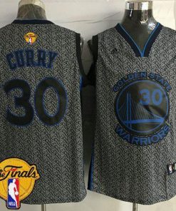 Warriors #30 Stephen Curry Grey Static Fashion The Finals Patch Stitched NBA Jersey