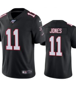 Men's Atlanta Falcons #11 Julio Jones Black 2019 100th Season Vapor Untouchable Limited Stitched NFL Jersey