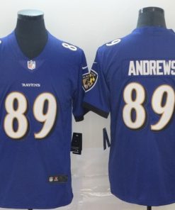 Men's Baltimore Ravens #89 Mark Andrews Blue Vapor Untouchable Limited NFL Jersey