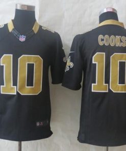 Nike Saints #10 Brandin Cooks Black Team Color Men's Stitched NFL Limited Jersey