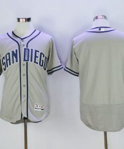 Padres Blank Grey Flexbase Authentic Collection Stitched MLB Jersey
