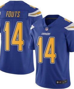 Nike Chargers #14 Dan Fouts Electric Blue Men's Stitched NFL Limited Rush Jersey