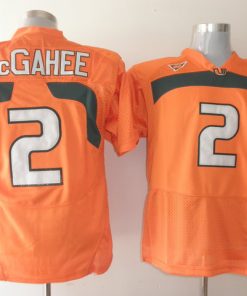 Hurricanes #2 Willis McGahee Orange Stitched NCAA Jerseys