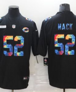 Men's Chicago Bears #52 Khalil Mack 2020 Black Crucial Catch Limited Stitched NFL Jersey