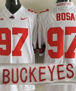 Buckeyes #97 Joey Bosa White Limited Stitched NCAA Jersey