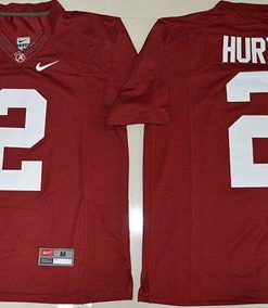 Crimson Tide #2 Jalen Hurts Red Limited Stitched NCAA Jersey