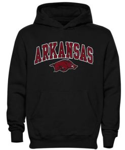 Arkansas Razorbacks Midsized Pullover Hoodie Black