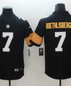 Men's Pittsburgh Steelers #7 Ben Roethlisberger Black 2018 Vapor Untouchable Limited Stitched NFL Jersey