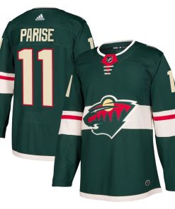 Men's Adidas Minnesota Wild #11 Zach Parise Green Stitched NHL Jersey