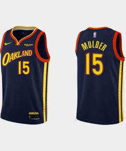 Men's Golden State Warriors #15 Mychal Mulder 2020-21 City Edition Navy Stitched NBA Jersey