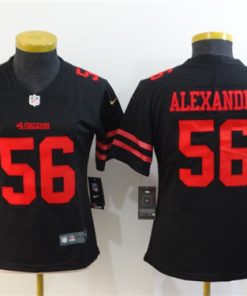 Women's NFL San Francisco 49ers #56 Kwon Alexander Black Vapor Untouchable Limited Stitched Jersey(Run Small)