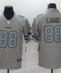 Men's Dallas Cowboys #88 CeeDee Lamb Grey Stitched NFL Jersey