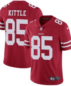 Men's San Francisco 49ers #85 George Kittle Red Vapor Untouchable Limited Stitched NFL Jersey